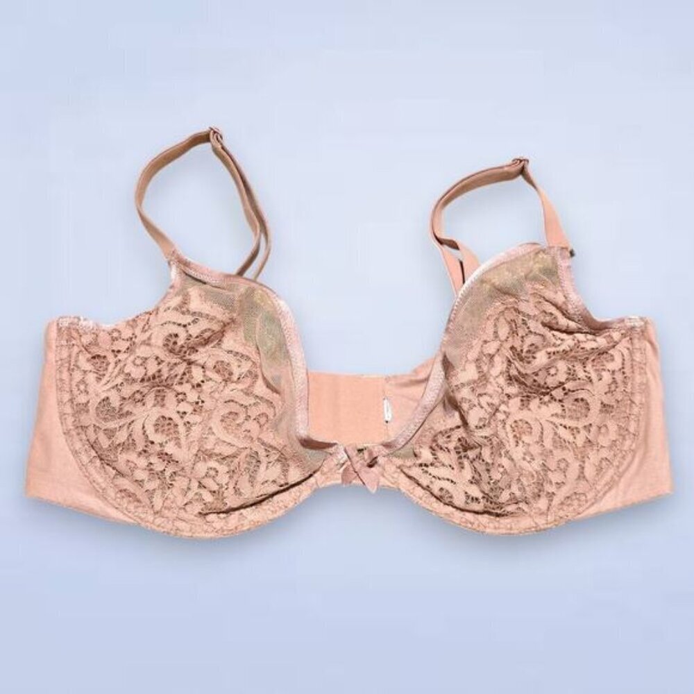 Victoria's Secret Body by Victoria‎ Unlined Demi Beige Lace Bra - 36DDD